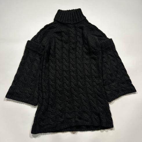 MELT THE LADY バックオープン ハイネック ニットワンピース リボン.