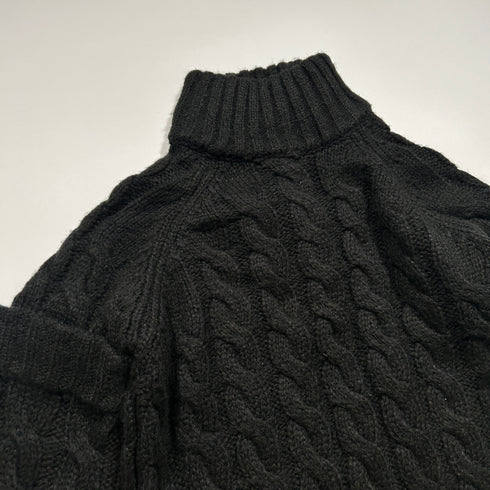 MELT THE LADY バックオープン ハイネック ニットワンピース リボン.