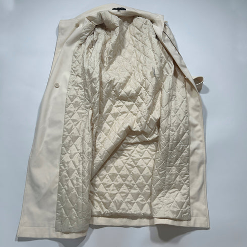 theory キルティング ロングコート ベルト付き.