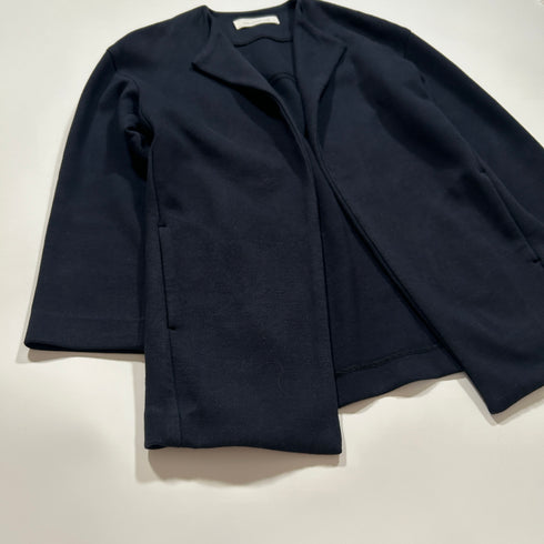 GALERIE VIE ノーカラージャケット ネイビー.