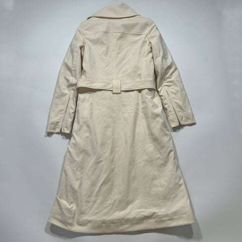 theory キルティング ロングコート ベルト付き.