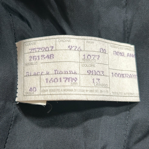 EMPORIO ARMANI エンポリオアルマーニ ダブル ピーコート ブラック.