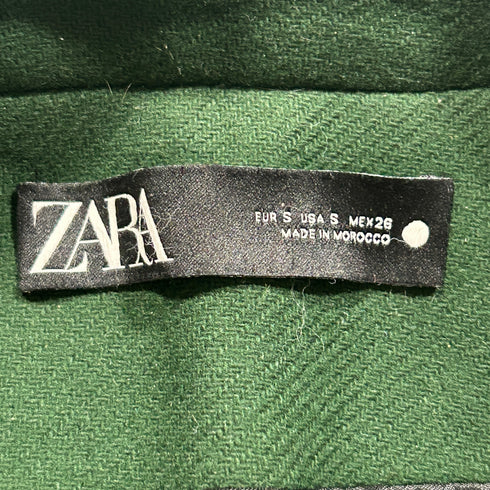 ZARA ザラ MANTECO マンテコ グリーン ロング チェスターコート.