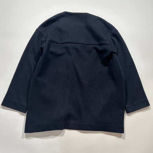 GALERIE VIE ノーカラージャケット ネイビー.