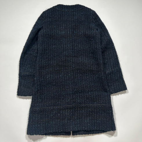 theory luxe セオリーリュクス ミックスツイード ノーカラーコート.