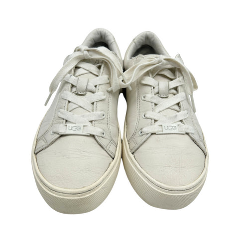 UGG アグ ZILO ザイロ レザー スニーカー 23 アイボリー