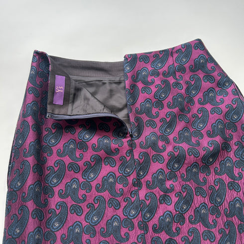 TAKESHI KOSAKA by Y's PinkLabal ペイズリー タック ロングスカート 1.