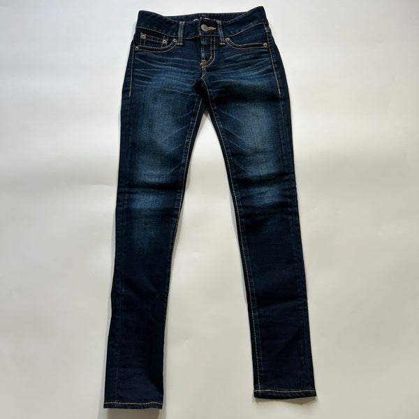 MOUSSY マウジー Rebirth SKINNY リバース スキニー デニム 24 濃紺.