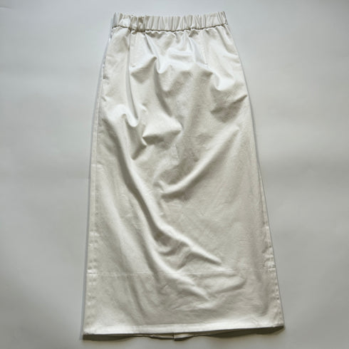 ebure エブール ペンシルスカート バックスリット ロングスカート ホワイト 上品 綺麗目