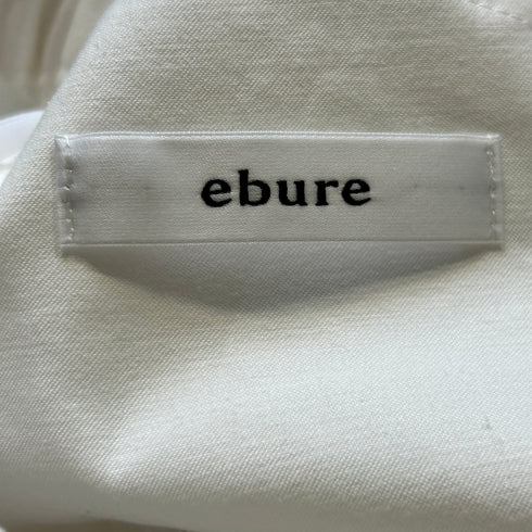 ebure エブール ペンシルスカート バックスリット ロングスカート ホワイト 上品 綺麗目
