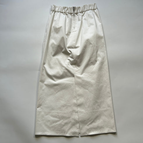 ebure エブール ペンシルスカート バックスリット ロングスカート ホワイト 上品 綺麗目