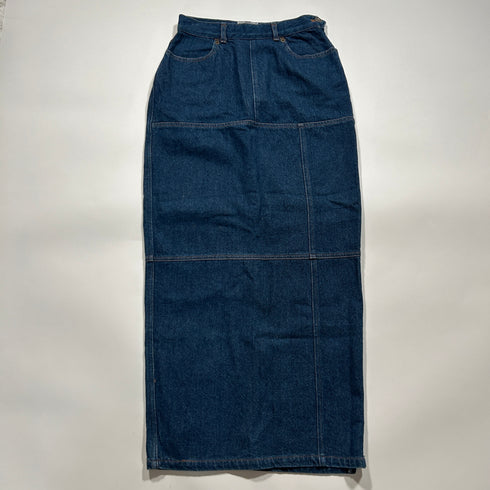 GAULTIER JEANS ゴルチェジーンズ デニム サイドジップ ロングスカート 40 インディゴ