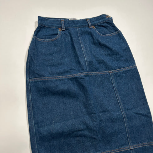 GAULTIER JEANS ゴルチェジーンズ デニム サイドジップ ロングスカート 40 インディゴ