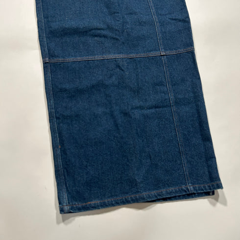 GAULTIER JEANS ゴルチェジーンズ デニム サイドジップ ロングスカート 40 インディゴ