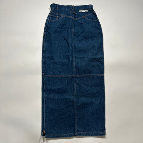 GAULTIER JEANS ゴルチェジーンズ デニム サイドジップ ロングスカート 40 インディゴ