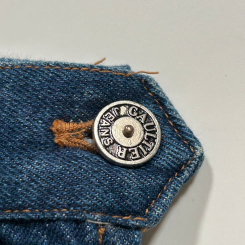 GAULTIER JEANS ゴルチェジーンズ デニム サイドジップ ロングスカート 40 インディゴ