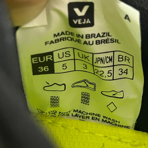 VEJA ヴェジャ CONDOR 2 コンドル メッシュ スニーカー 22.5 黒 アイボリー ランニング