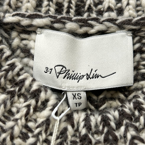 【タグ付き】3.1 Phillip Lim スリーワンフィリップリム メランジ ニット セーター CHUNKY KNIT バックリボン