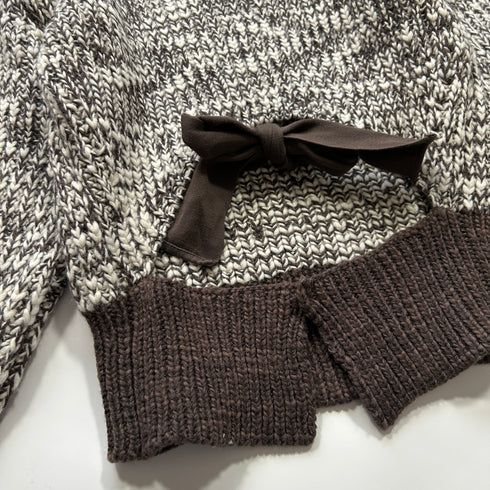 【タグ付き】3.1 Phillip Lim スリーワンフィリップリム メランジ ニット セーター CHUNKY KNIT バックリボン