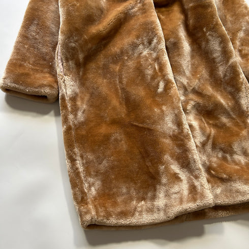 omekashi オメカシ ファーコート ロングコート ベージュ オーバーサイズ ゆったり 上品 大人 カジュアル