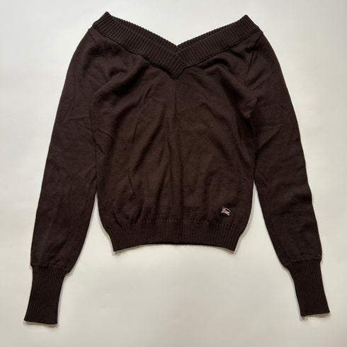 BURBERRY BLUE LABEL バーバリー ブルーレーベル ホース 刺繍 ニット セーター