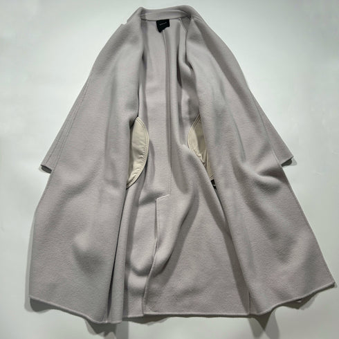 N.O.R.C ノーク ベルト ロングコート ガウン ピンクベージュ 上品 大人 フレア リボン コート