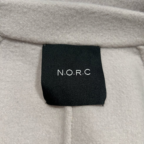 N.O.R.C ノーク ベルト ロングコート ガウン ピンクベージュ 上品 大人 フレア リボン コート