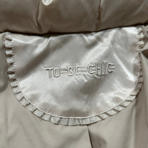 TO BE CHIC トゥービーシック リアルファー ダウンコート ベルト フレア 上品 大人 40