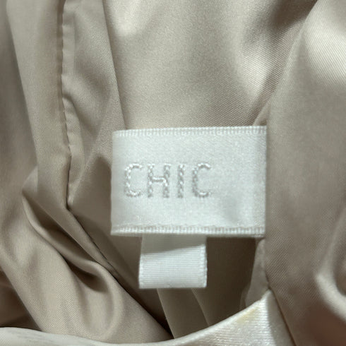 TO BE CHIC トゥービーシック リアルファー ダウンコート ベルト フレア 上品 大人 40