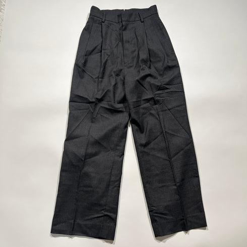 Deuxieme Classe ドゥーズィーエムクラス WOOL SERGE タックパンツ 34 グレー ウール