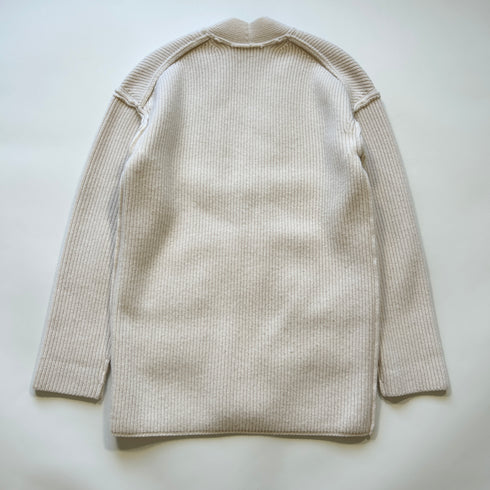 ASTRAET アストラット カシミヤ カーディガン アイボリー リブ ニット セーター