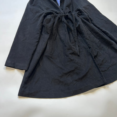 Jocomomola ホコモモラ ロングコート ドローコード ガウン 40 ブラック