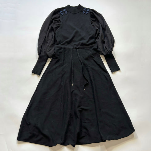 PAMEO POSE パメオポーズ Mandarin Knit Dress ロングワンピース モード ハイネック FREE