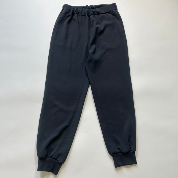Whim Gazette ウィムガゼット 裾リブ ジョガー イージー パンツ サイズフリー ネイビー