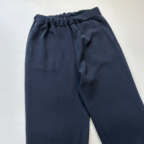 Whim Gazette ウィムガゼット 裾リブ ジョガー イージー パンツ サイズフリー ネイビー