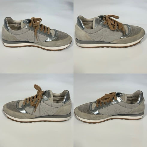 BRUNELLO CUCINELLI ブルネロクチネリ モニーレ スエード スニーカー ベージュ グレー ブラウン