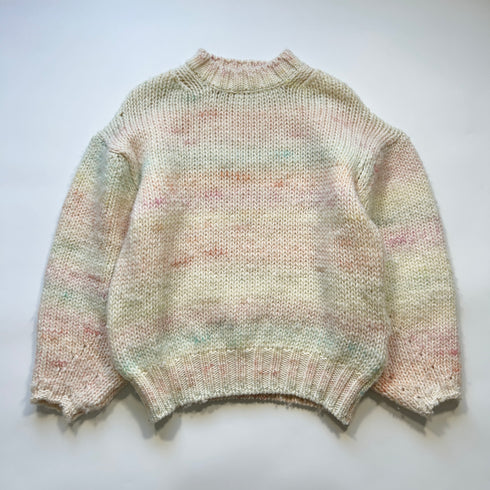 GALLARDAGALANTE ガリャルダガランテ モヘヤ グラデーション マルチカラー オーバーサイズ ニット