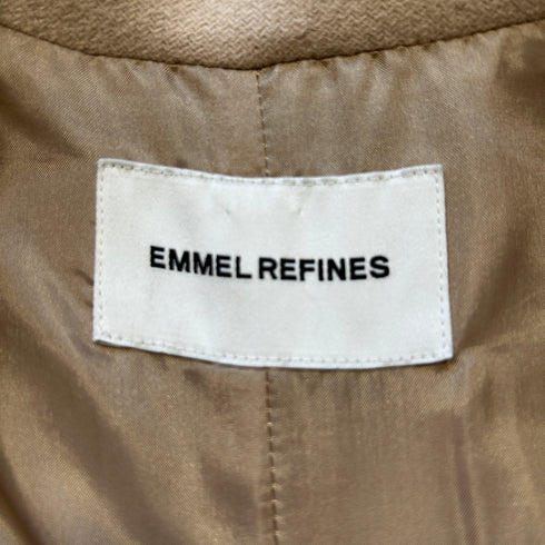 EMMEL REFINES エメルリファインズ カシミヤ ダブル ロングコート ベージュ M