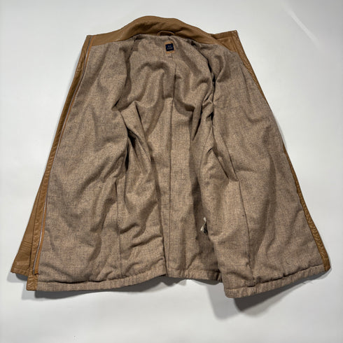 B.C STOCK ビーシーストック 牛革 レザージャケット カウレザー ブラウン ジップ ジャケット