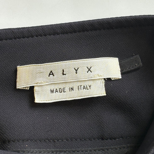 ALYX アリクス ストレッチ パンツ ブラック デザイン スリット ブラック モード ストレッチ