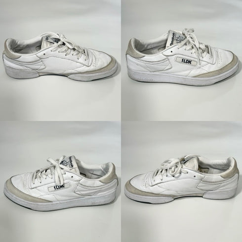1LDK × REEBOK ワンエルディーケー リーボック CLUB C 85 クラブシー レザー スニーカー ホワイト