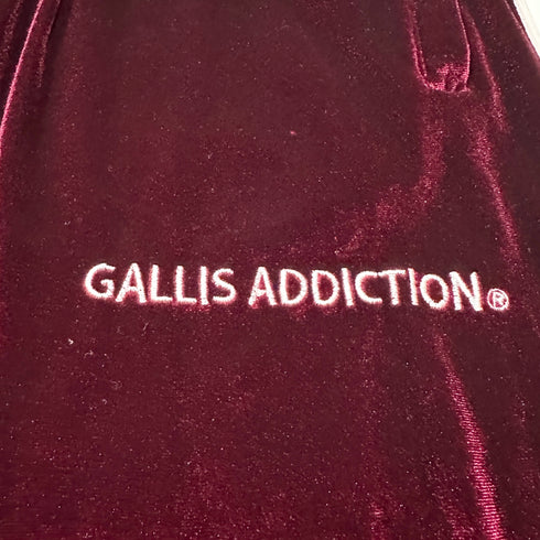 GALFY ガルフィー セットアップ ベロア トラックスーツ トラックジャケット トラックパンツ レッド ボルドー ベルベット ジャージ 刺繍 XL 大型犬 やんちゃ系 Y2K