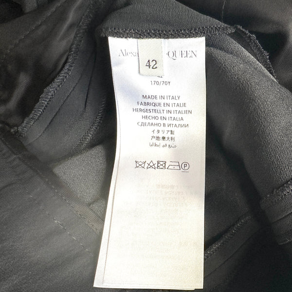 ALEXANDER McQueen アレキサンダーマックイーン フレアパンツ ブラック モード 42