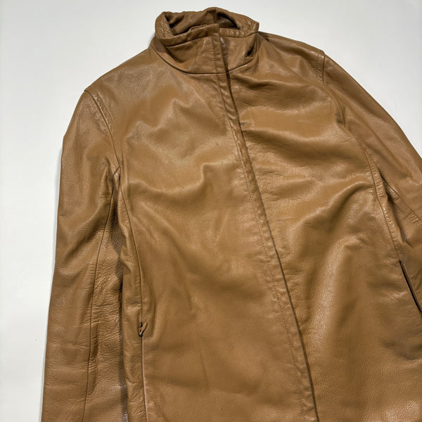 B.C STOCK ビーシーストック 牛革 レザージャケット カウレザー ブラウン ジップ ジャケット