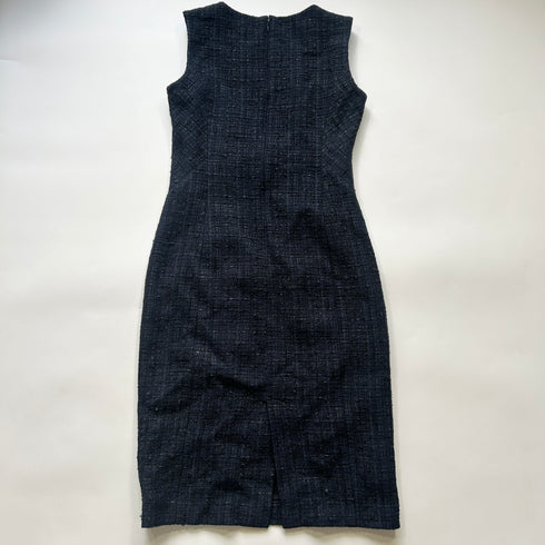 ANAYI アナイ ツイード ワンピース セレモニー 入学式 卒業式 オケージョン ネイビー 38