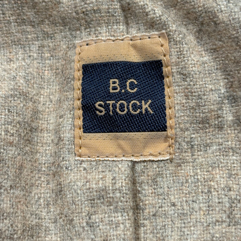 B.C STOCK ビーシーストック 牛革 レザージャケット カウレザー ブラウン ジップ ジャケット