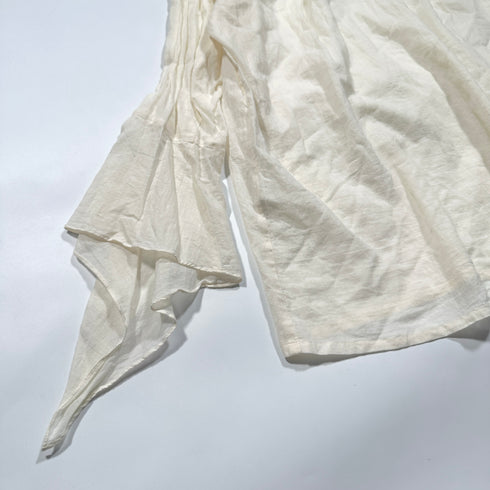 agnes.b アニエスべー ビッグカラー シアー シャツ ブラウス リボン シフォン