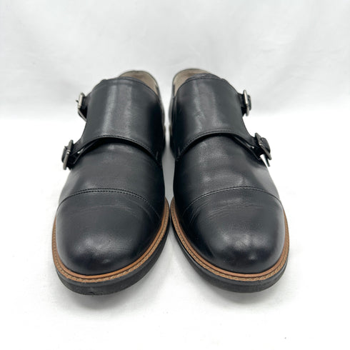 45R ジンバネルタータンのフリルカシュクールブラウス ブラウン チェック柄