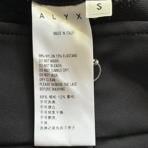 ALYX アリクス ストレッチ パンツ ブラック デザイン スリット ブラック モード ストレッチ