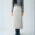 ebure エブール ペンシルスカート バックスリット ロングスカート ホワイト 上品 綺麗目